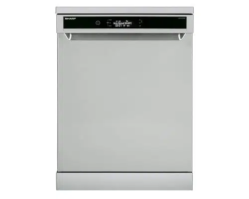 غسالة أطباق شارب 15 فرد ، 60 سم ، انفرتر ، شاشة ديجيتال ، 10 برامج ، سيلفر QW-V1015M-SS2